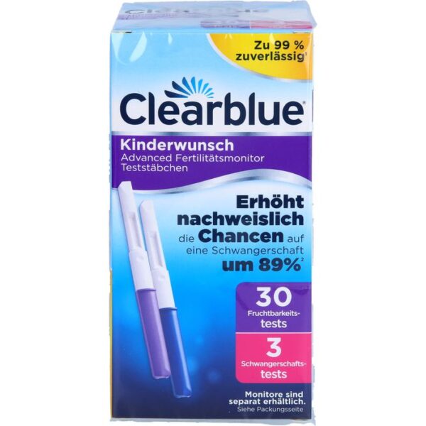 CLEARBLUE Fertilitätsmonitor Teststäbchen 30+3 33 St.