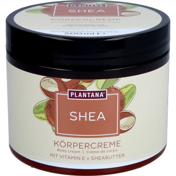 PLANTANA Shea Körpercreme Sheabutter m.Vitamin-E 500 ml