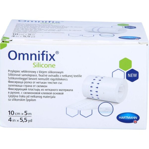 OMNIFIX silicone Fixiervlies 10 cmx5 m 1 St.