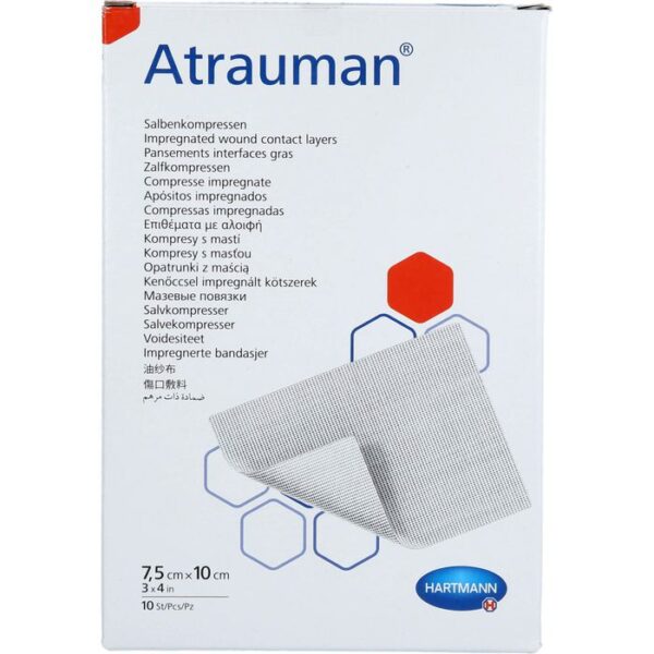 ATRAUMAN 7,5x10 cm steril Kompressen 10 St.