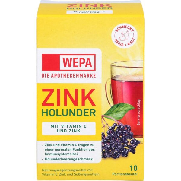 WEPA Zink Holunder+Vit.C+Zink Pulver 100 g