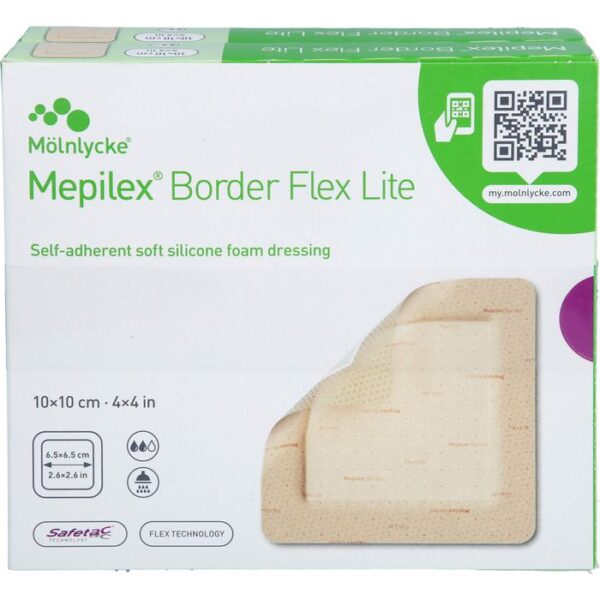 MEPILEX Border Flex Lite Schaumverband 10x10 cm 10 St.