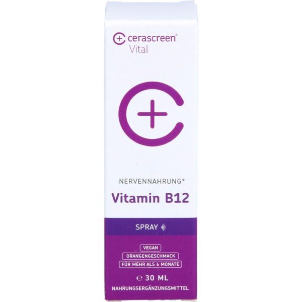 CERASCREEN Vitamin B12 hochdosiert vegan Spray 30 ml