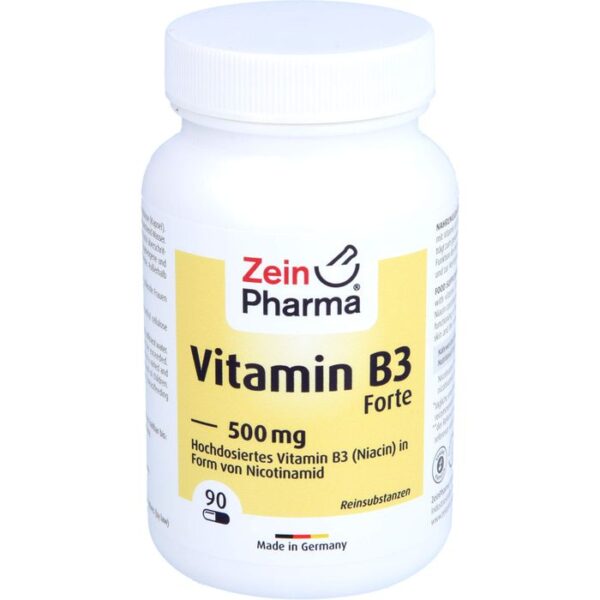 VITAMIN B3 FORTE Niacin 500 mg Kapseln 90 St.