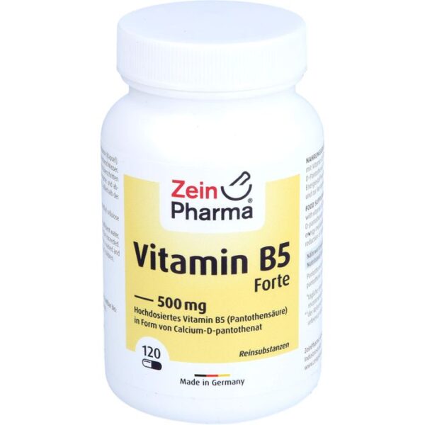 VITAMIN B5 PANTOTHENSÄURE 500 mg Kapseln 120 St.