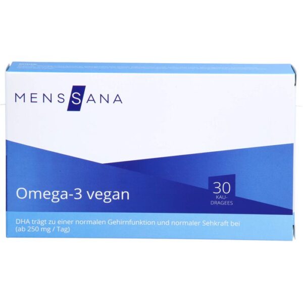 OMEGA-3 VEGAN Kaudragees MensSana 30 St.