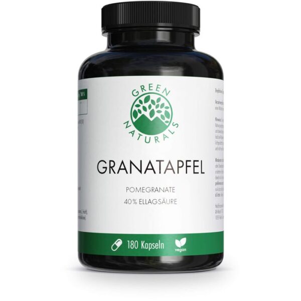 GREEN NATURALS Granatapfel+40% Ellagsäure Kapseln 180 St.