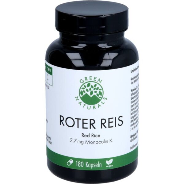 GREEN NATURALS roter Reis Monacolin K vegan Kaps. 180 St.