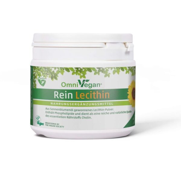 OMNIVEGAN Rein Lecithin aus Sonnenblumen Pulver 200 g