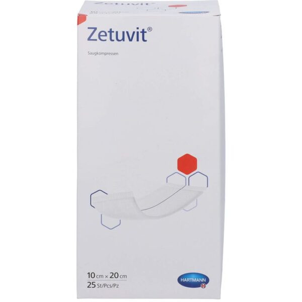 ZETUVIT Saugkompressen steril 10x20 cm 25 St.