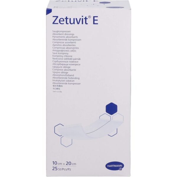 ZETUVIT E Saugkompressen steril 10x20 cm 25 St.