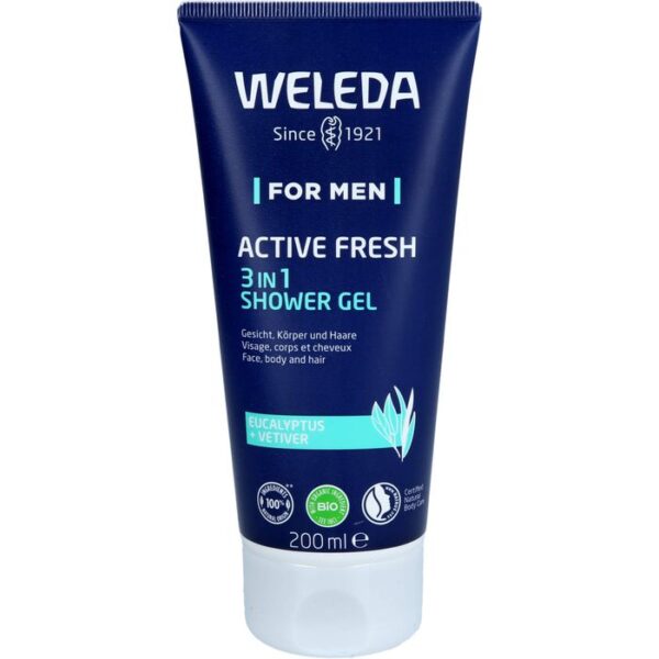 WELEDA for Men Active Fresh 3in1 Shower Gel 200 ml