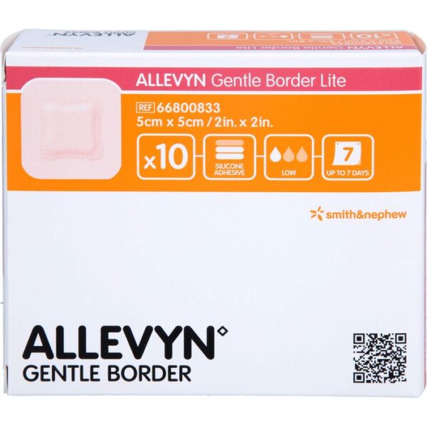 ALLEVYN Gentle Border Lite 5x5 cm Schaumverb. 10 St.