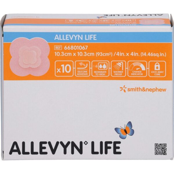 ALLEVYN Life 10,3x10,3 cm Silikonschaumverband 10 St.