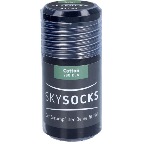 SKYSOCKS Cotton 280den AD 42/43 black 2 St.