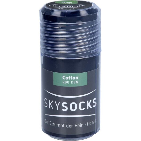 SKYSOCKS Cotton 280den AD 40/41 navy 2 St.