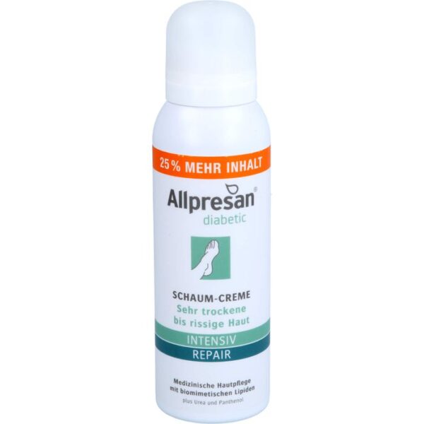 ALLPRESAN diabetic Inten.+Repair m.Urea Schaum-Cr. 125 ml