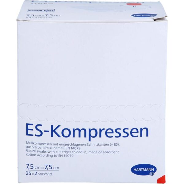 ES-KOMPRESSEN steril 7,5x7,5 cm 8fach 50 St.