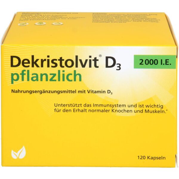 DEKRISTOLVIT D3 2000 I.E. pflanzlich Kapseln 120 St.