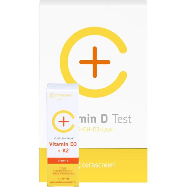 VORSORGESET Vitamin D Test+Vitamin D Spray vegan 1 St.