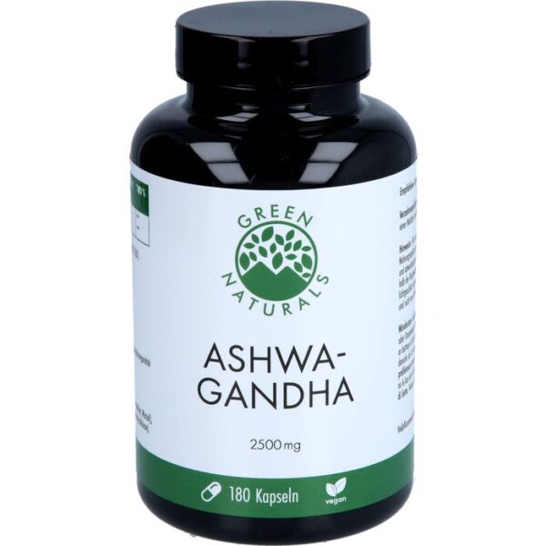 GREEN NATURALS Ashwagandha 2500mg hochdos.veg.Kps. 180 St.