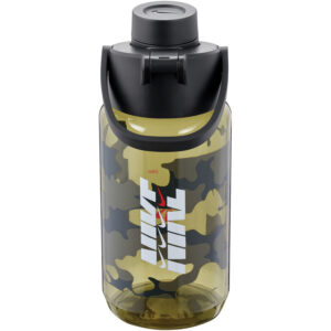 NIKE TR Renew Recharge Chug Graphic Trinkflasche aus Tritan - für Kohlensäurehaltige Getränke geeignet - 473 ml 210 - medium olive/black/siren red