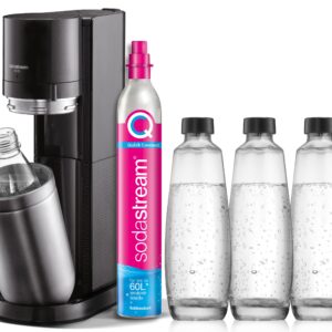 SodaStream Wassersprudler "DUO Vorteilspack", (Set, 6 tlg.), SodaStreamSprudler DUO+CO2Zylinder,+Glasflaschen+Kunststoff-Flasche