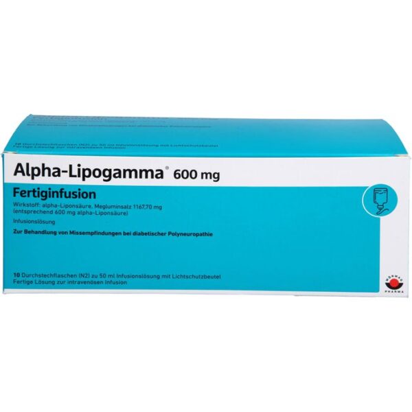 ALPHA-LIPOGAMMA 600 mg Fertiginfusion Dsfl. 500 ml