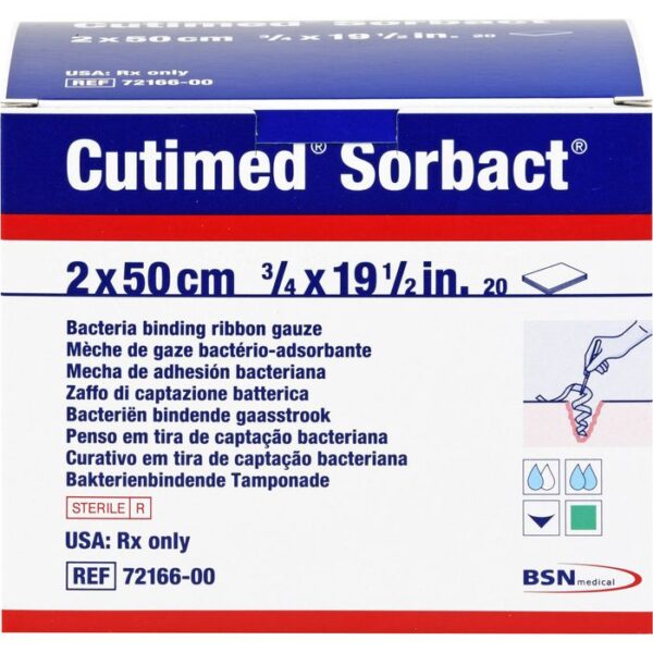 CUTIMED Sorbact Tamponaden 2x50 cm 20 St.