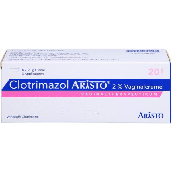 CLOTRIMAZOL ARISTO 2% Vaginalcreme + 3 Applikat. 20 g