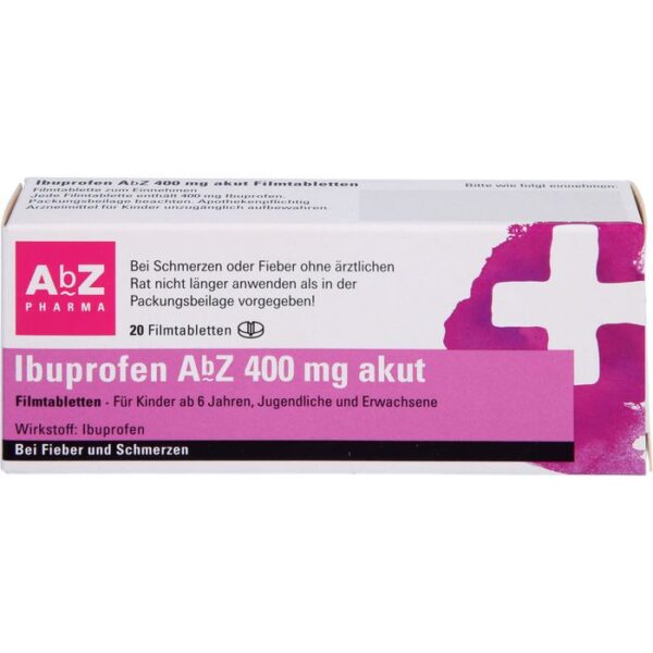 IBUPROFEN AbZ 400 mg akut Filmtabletten 20 St.