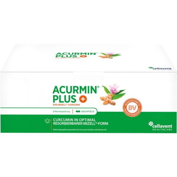 ACURMIN Plus Das Mizell-Curcuma Weichkapseln 360 St.