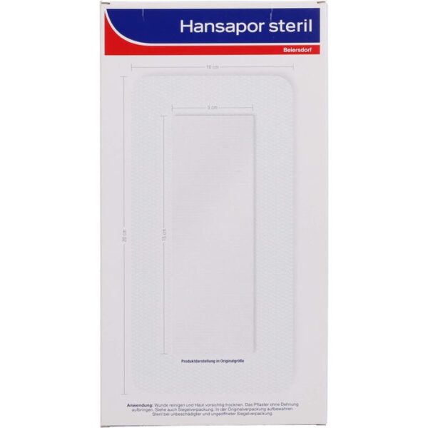 HANSAPOR steril Wundverband 10x20 cm 3 St.