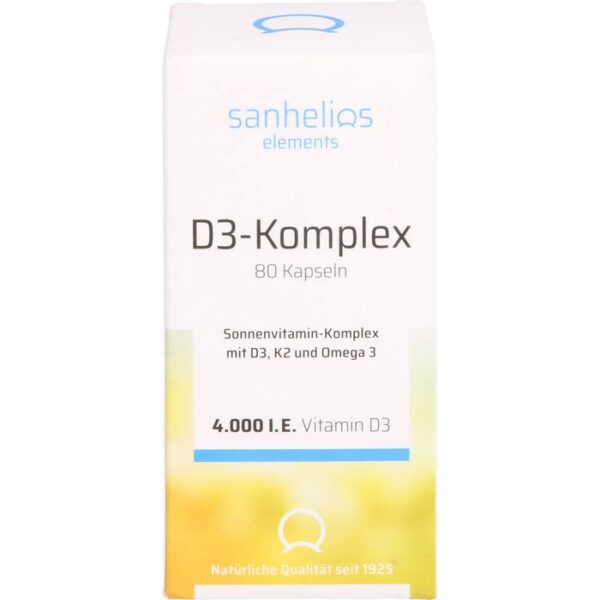 SANHELIOS Vitamin D3 Sonnenvitamin-Komplex mit K2 80 St.