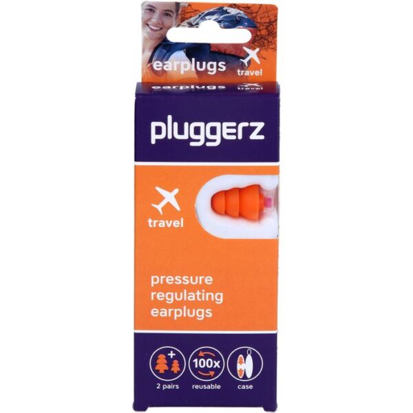 PLUGGERZ earplugs travel Erwachsene & Kids 4 St.