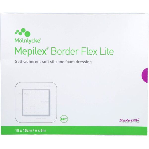 MEPILEX Border Flex Lite Schaumverband 15x15 cm 5 St.