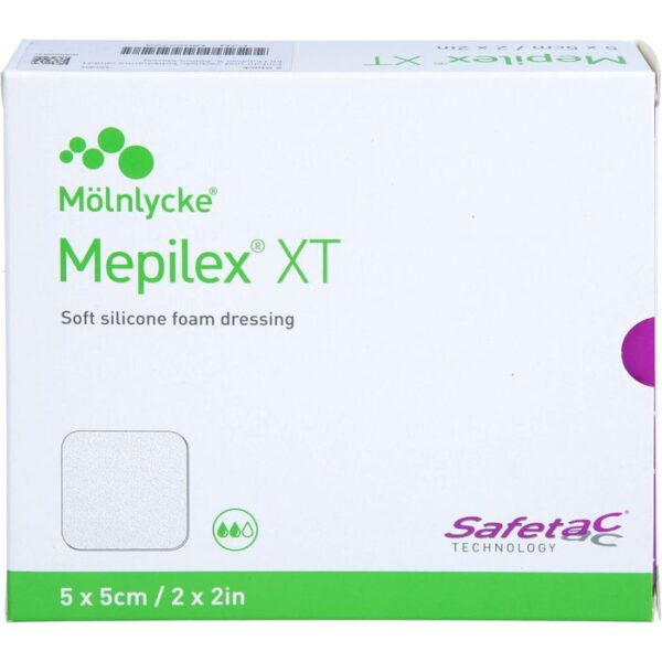 MEPILEX XT 5x5 cm Schaumverband 5 St.