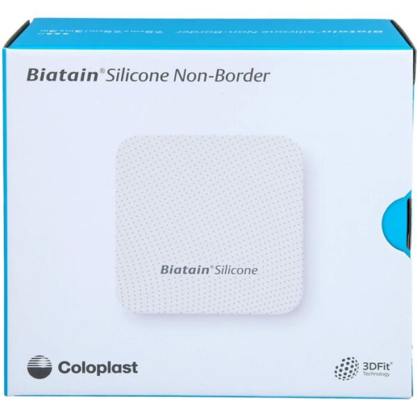 BIATAIN Silicone Non-Border Schaumverb.7,5x7,5 cm 10 St.