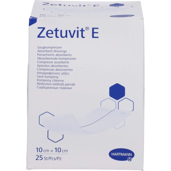 ZETUVIT E Saugkompressen steril 10x10 cm 25 St.