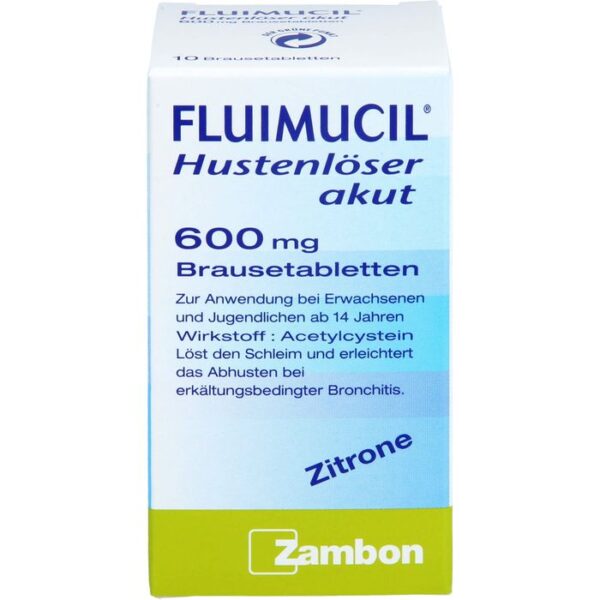 FLUIMUCIL Hustenlöser akut 600 Brausetabletten 10 St.