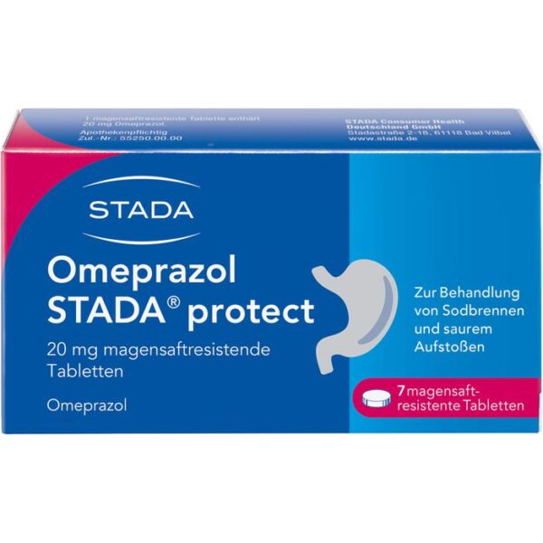 OMEPRAZOL STADA protect 20 mg magensaftr.Tabletten 7 St.