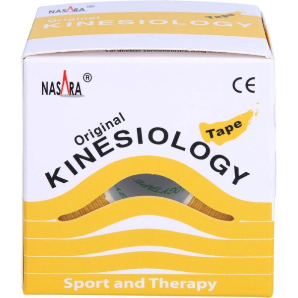 NASARA Kinesiologie Tape 5 cmx5 m gelb 1 St.