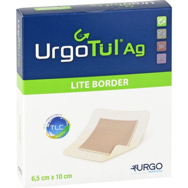 URGOTÜL Ag Lite Border 6,5x10 cm Verband 10 St.