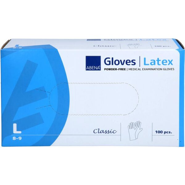 LATEX-HANDSCHUHE Classic unster.puderfrei L natur 100 St.