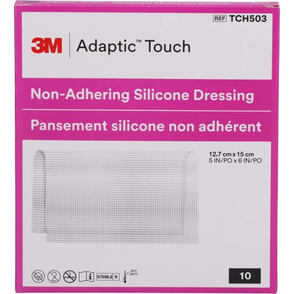 ADAPTIC Touch 12,7x15 cm nichthaft.Sil.Wundauflage 10 St.