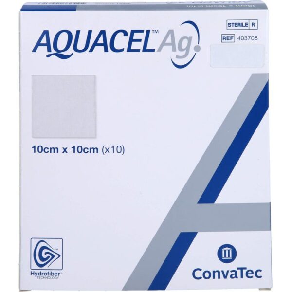 AQUACEL Ag 10x10 cm Kompressen 10 St.