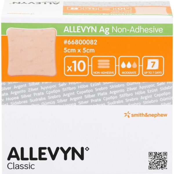 ALLEVYN Ag non Adhesive 5x5 cm Wundverband 10 St.