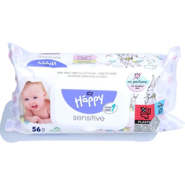 BELLA Happy Baby Feuchttücher sensitive m.Klickv. 56 St.