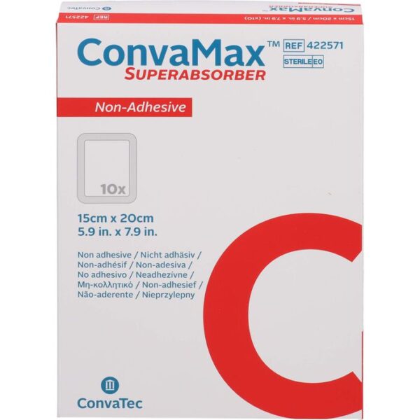 CONVAMAX Superabsorber nicht adhäsiv 15x20 cm 10 St.