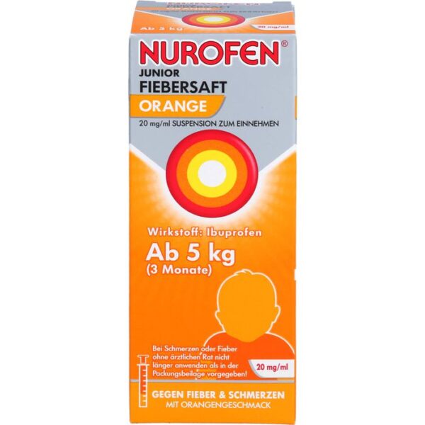 NUROFEN Junior Fiebersaft Orange 20 mg/ml 100 ml